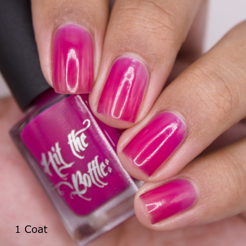 Hit the Bottle- Base Coat- Berry Jelly Undies peel off base coat