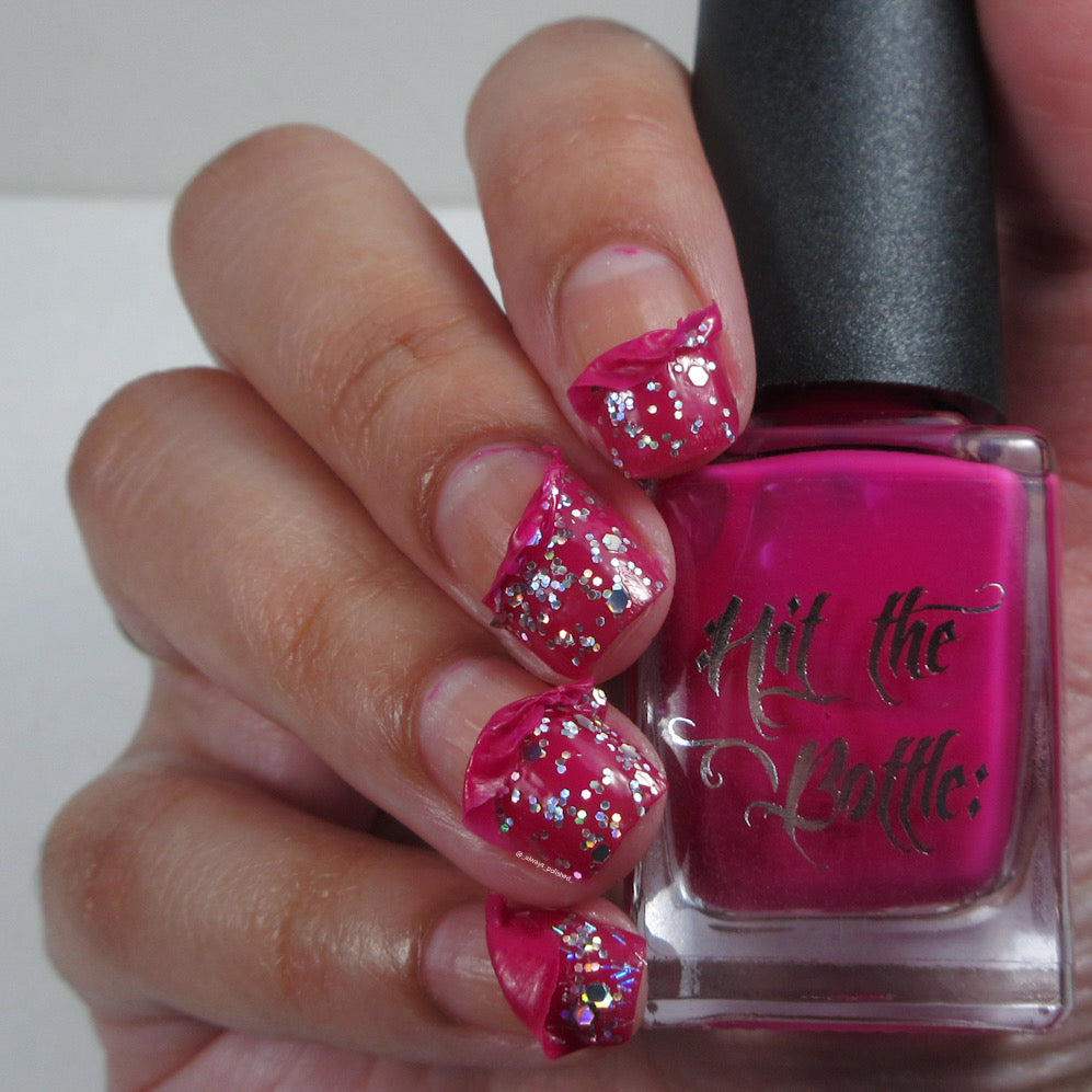 Hit the Bottle- Base Coat- Berry Jelly Undies peel off base coat