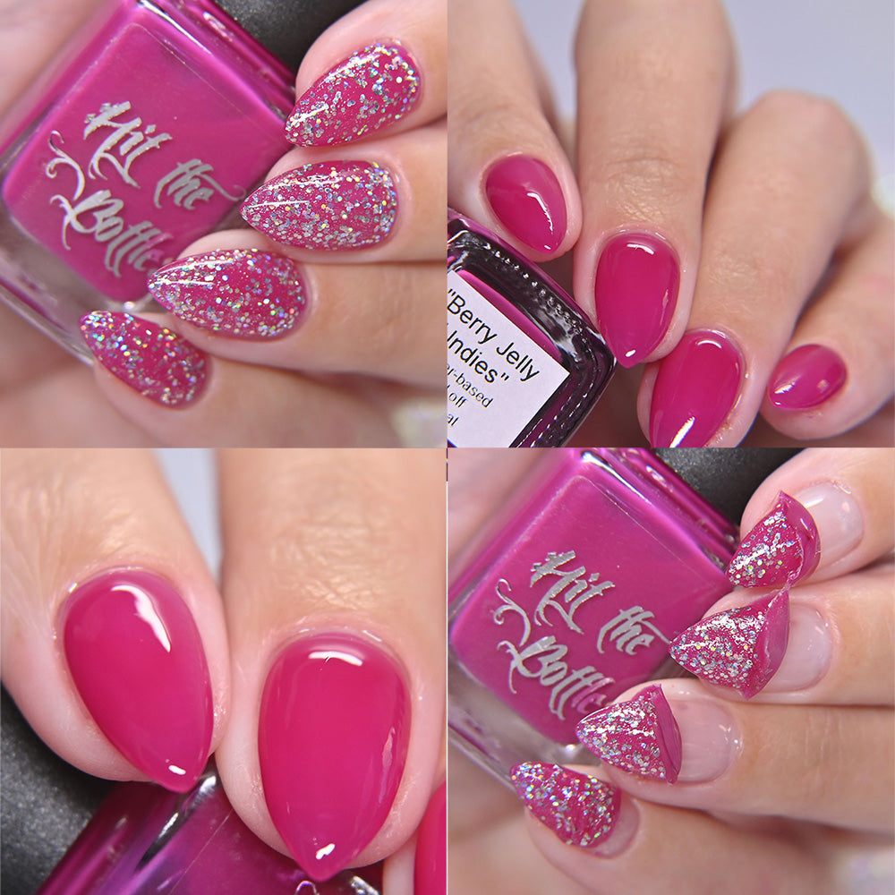 Hit the Bottle- Base Coat- Berry Jelly Undies peel off base coat