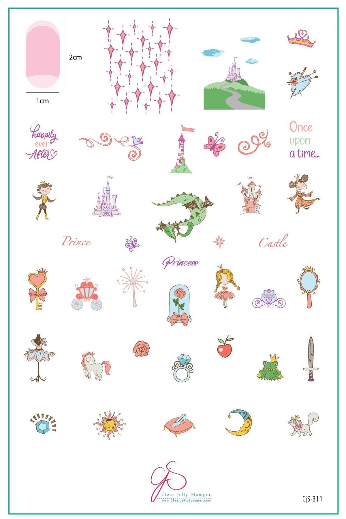 Clear Jelly Stamper- CjS-311- Once Upon a Time