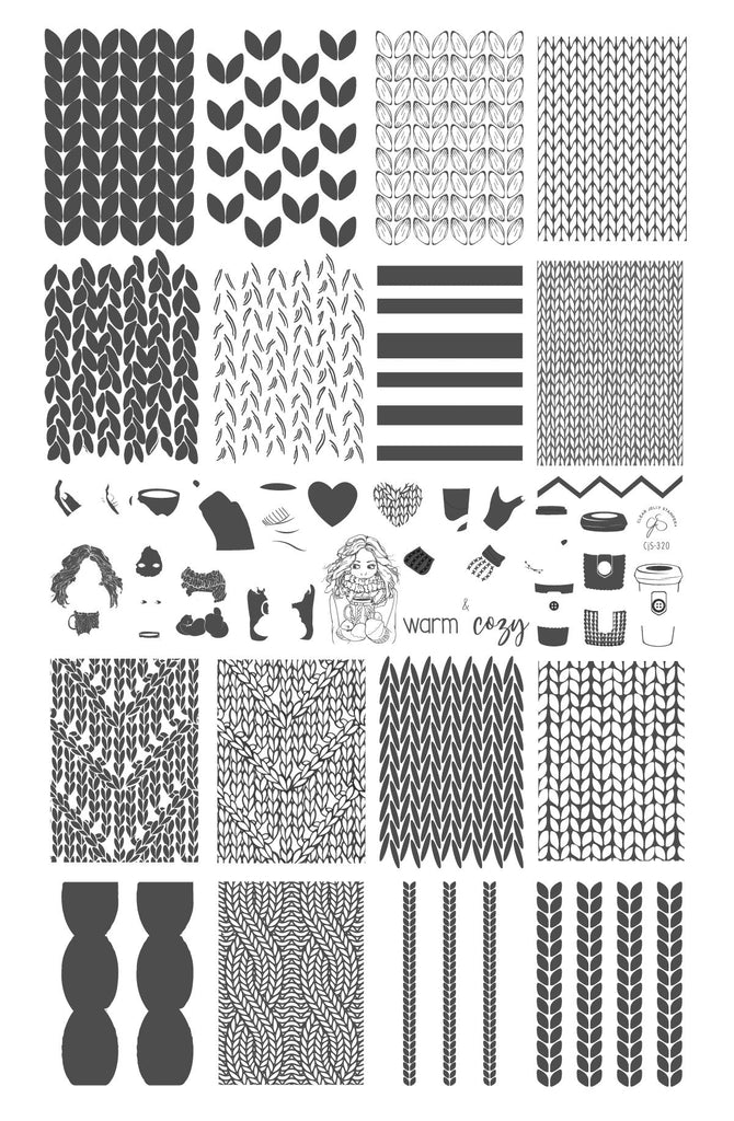 Clear Jelly Stamper- CjS-320- Fall Sweater- Two