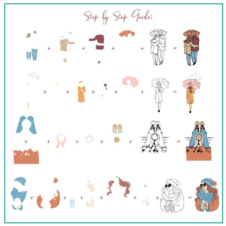 Clear Jelly Stamper- CjS-321- Walking in the Rain