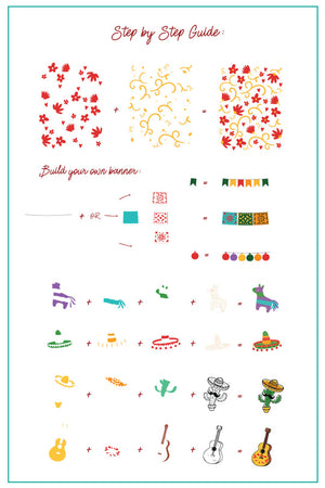 Clear Jelly Stamper- H-85- Cinco de Mayo