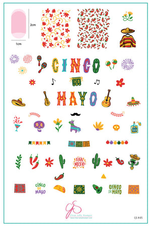 Clear Jelly Stamper- H-85- Cinco de Mayo