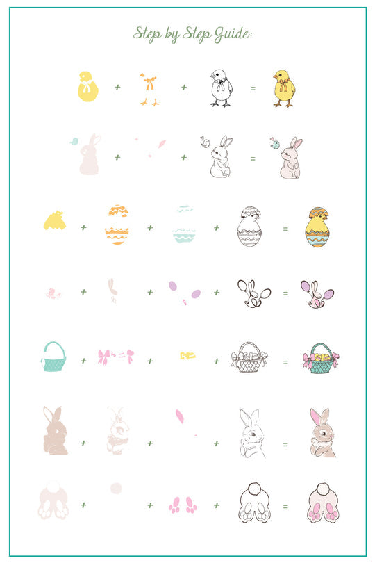Clear Jelly Stamper- H-89- Bunny & Friends