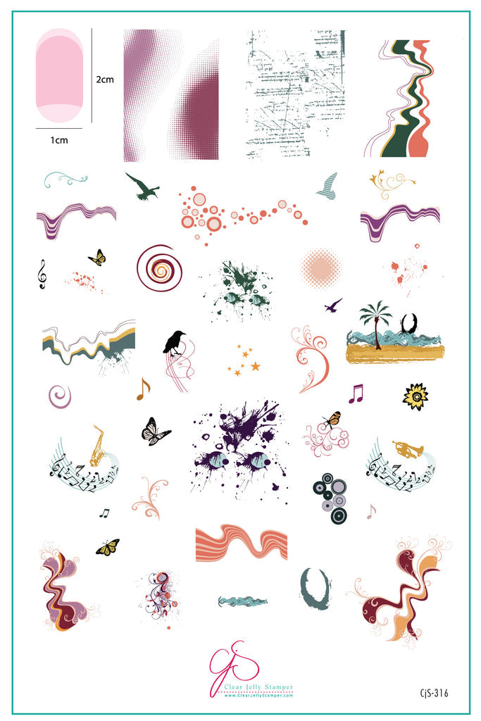 Clear Jelly Stamper- CjS-316- Fantasia