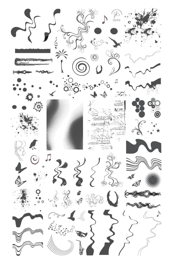 Clear Jelly Stamper- CjS-316- Fantasia