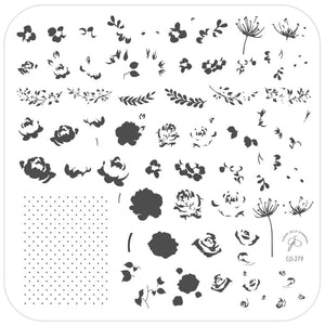Clear Jelly Stamper- CjS-279- Floral Blossom- One