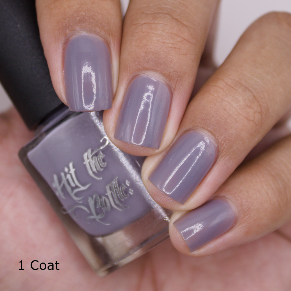 Hit the Bottle- Base Coat- Mid Gray Undies peel off base coat