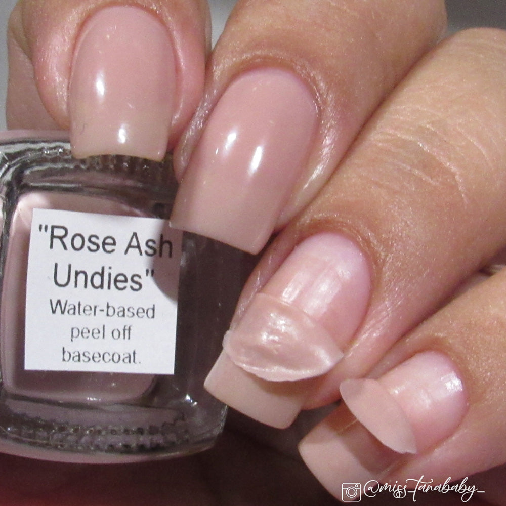 Hit the Bottle- Base Coat- Rose Ash Undies peel off