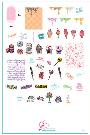 Clear Jelly Stamper- CjS-054- Sweet Stuff