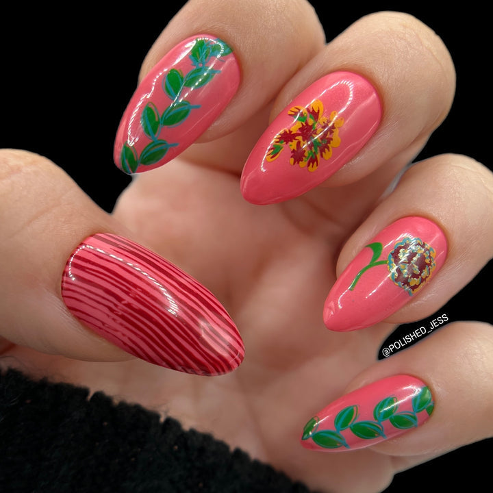 Clear Jelly Stamper- CjS-282- Floral Blossom- Four