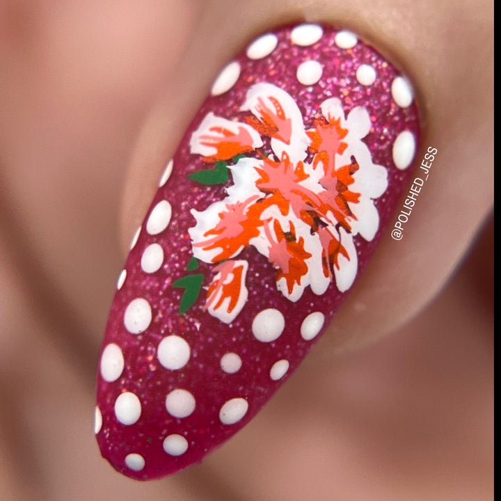 Clear Jelly Stamper- CjS-282- Floral Blossom- Four
