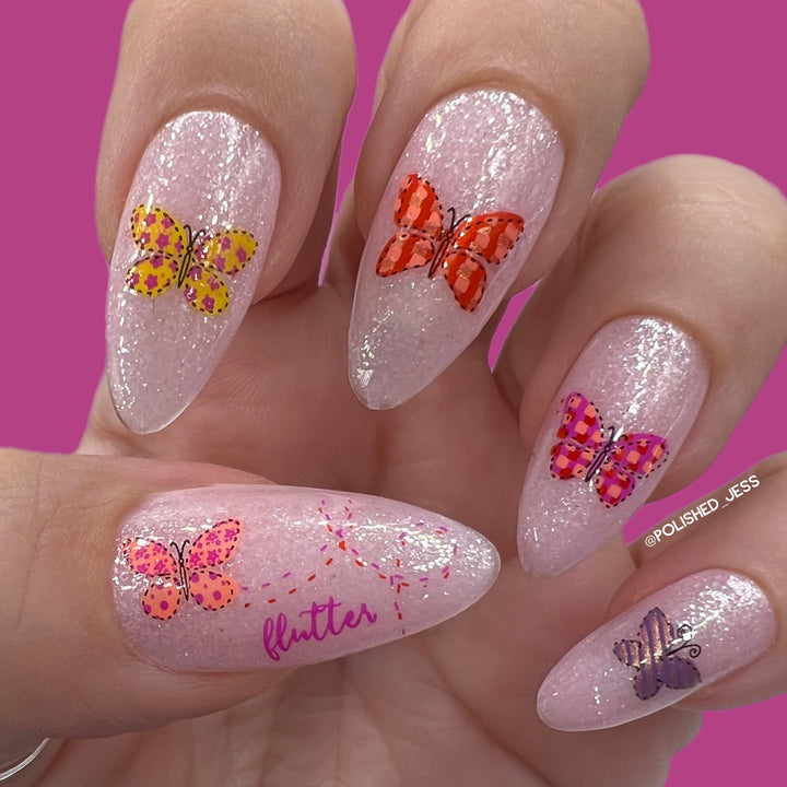 Clear Jelly Stamper- CjS-285- Patterned Spring- One