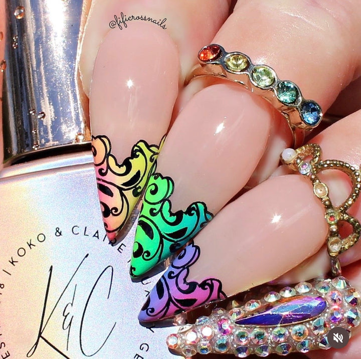 Clear Jelly Stamper- CjS-289- French Mani- Three