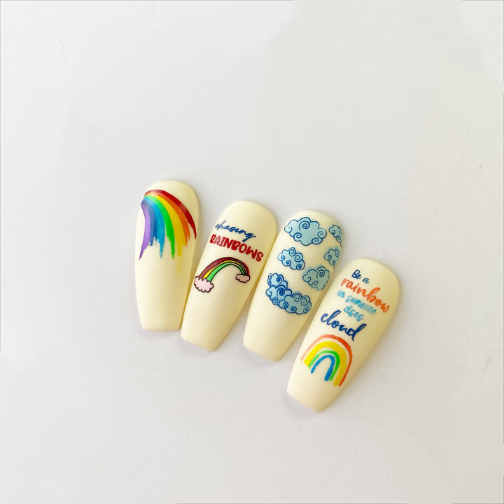 Clear Jelly Stamper- CjS-296- Chasing Rainbows