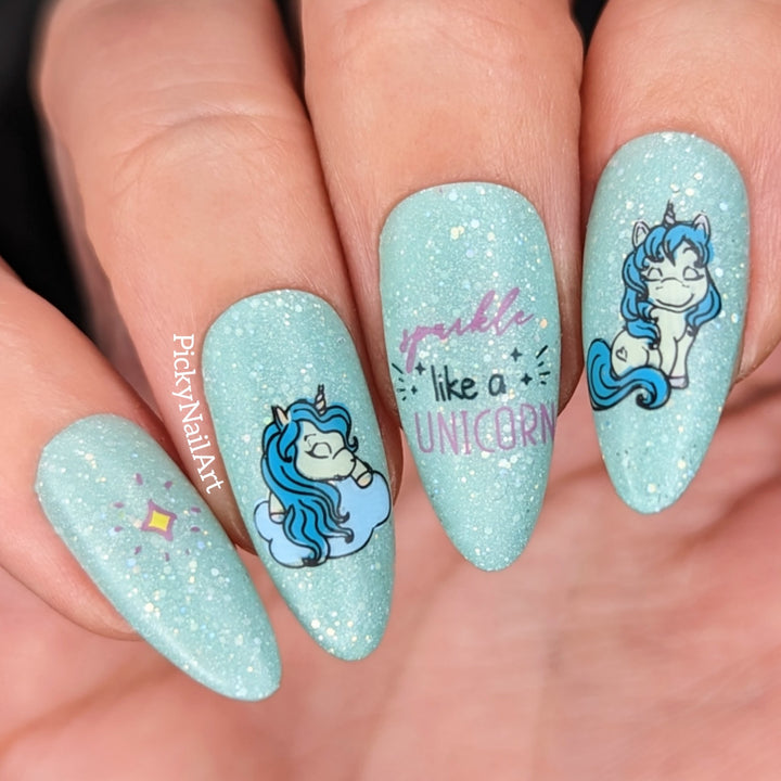 Clear Jelly Stamper- CjS-299- Sparkle Like a Unicorn