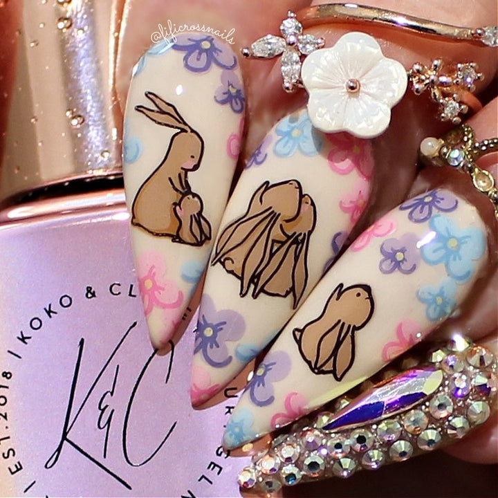 Clear Jelly Stamper- H-87- Silly Bunny