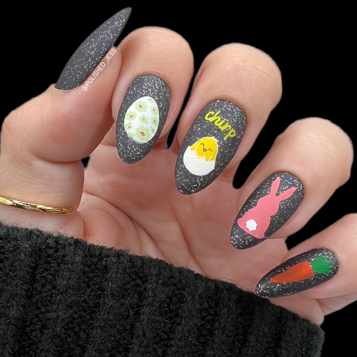 Clear Jelly Stamper- CjS-288- Patterned Spring- Four