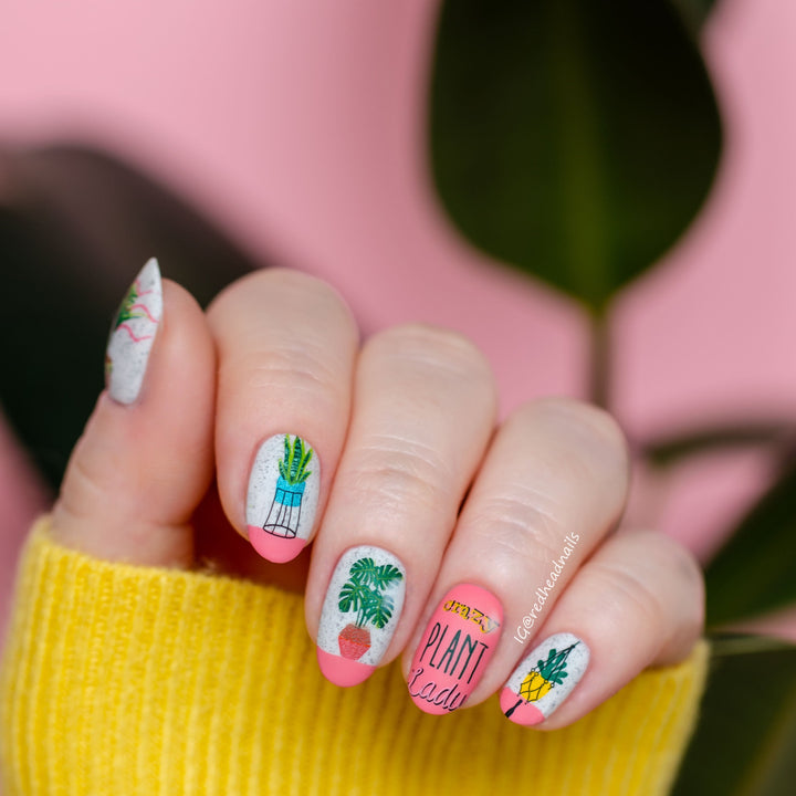 Clear Jelly Stamper- LC-07- Crazy Plant Lady