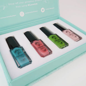 Clear Jelly Stamper- Stamping Polish- Summer Kit (4 colors)