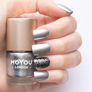 MoYou London- Metallic Stamping Polish- Silver Dust
