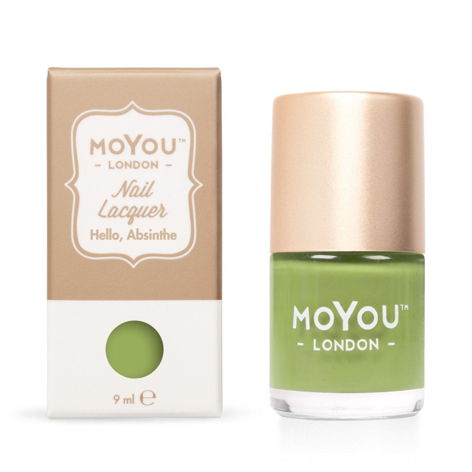 MoYou London- Stamping Polish- Hello, Absinthe