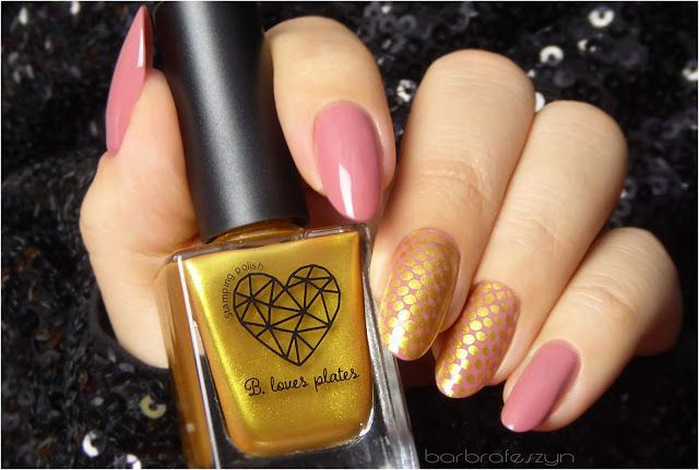 B. loves plates- Stamping Polish- BLP04 B. a Pure Gold