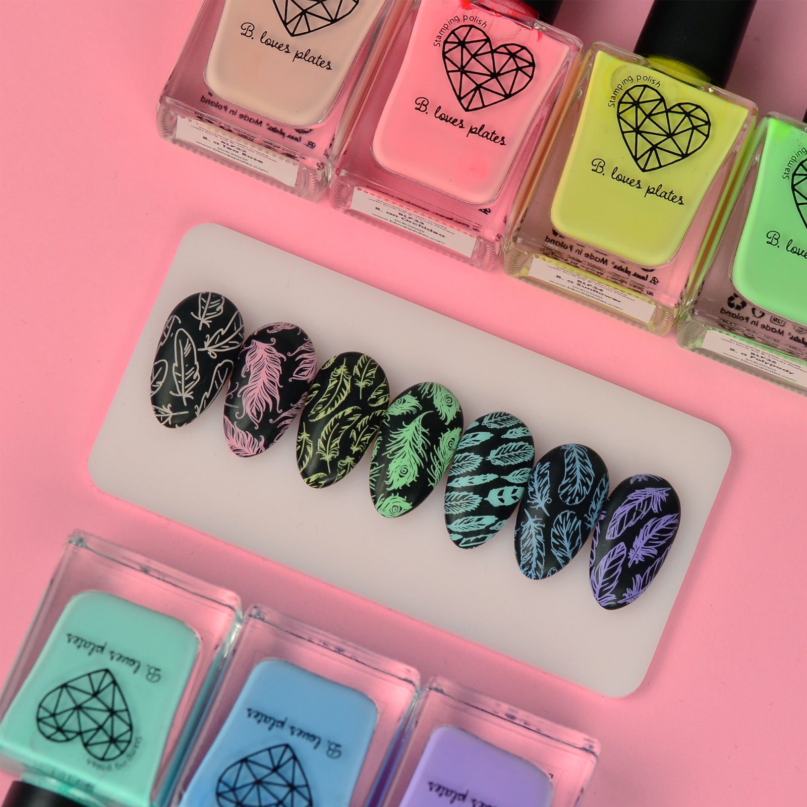 B. loves plates- Stamping Polish- BLP32 B. a Tea Rose