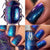 M&N Indie Polish- Insecta- Blue Minkweed Beetle