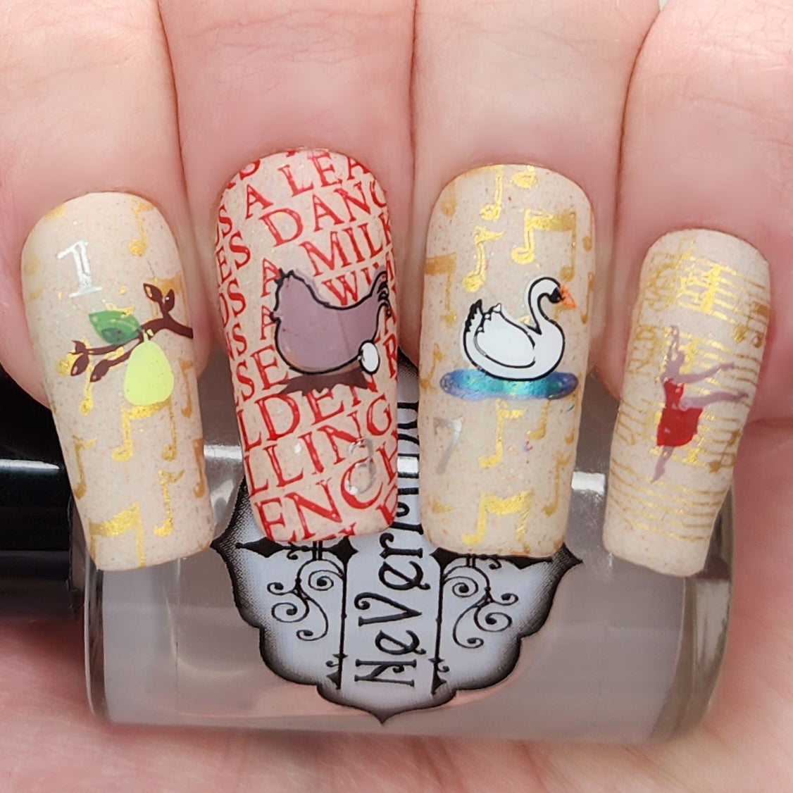 Beautometry- Stamping Plates- 12 Days of Christmas 01