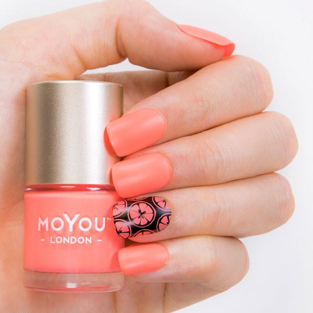 MoYou London- Neon Stamping Polish- Mango Tango