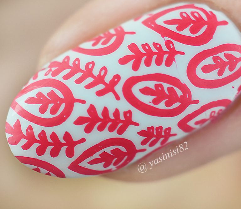 B. loves plates- Stamping Polish- BLP39 B. a Warm Scarf