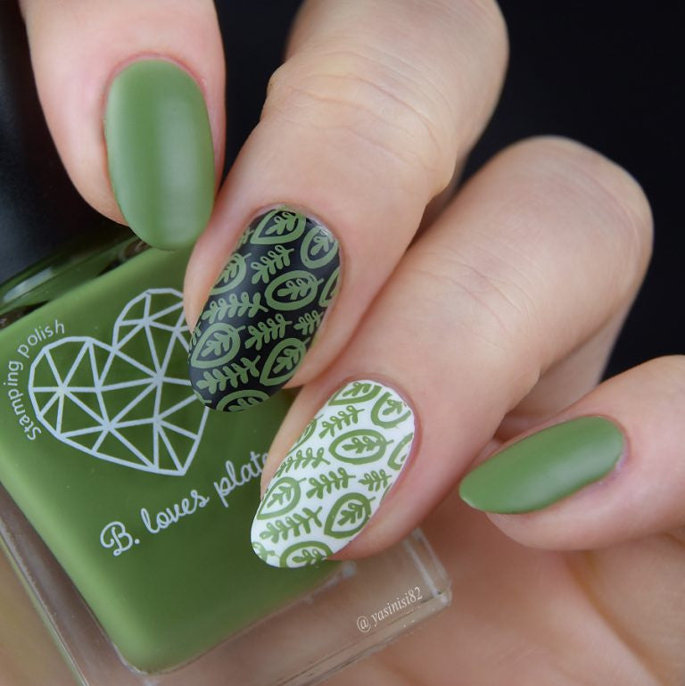 B. loves plates- Stamping Polish- BLP40 B. an Olive Moss