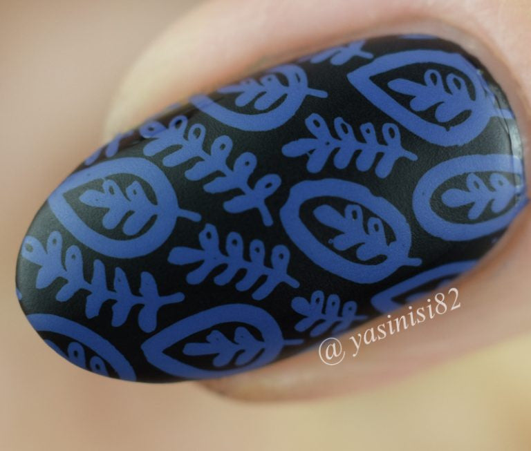 B. loves plates- Stamping Polish- BLP42 B. a Rainy Mood