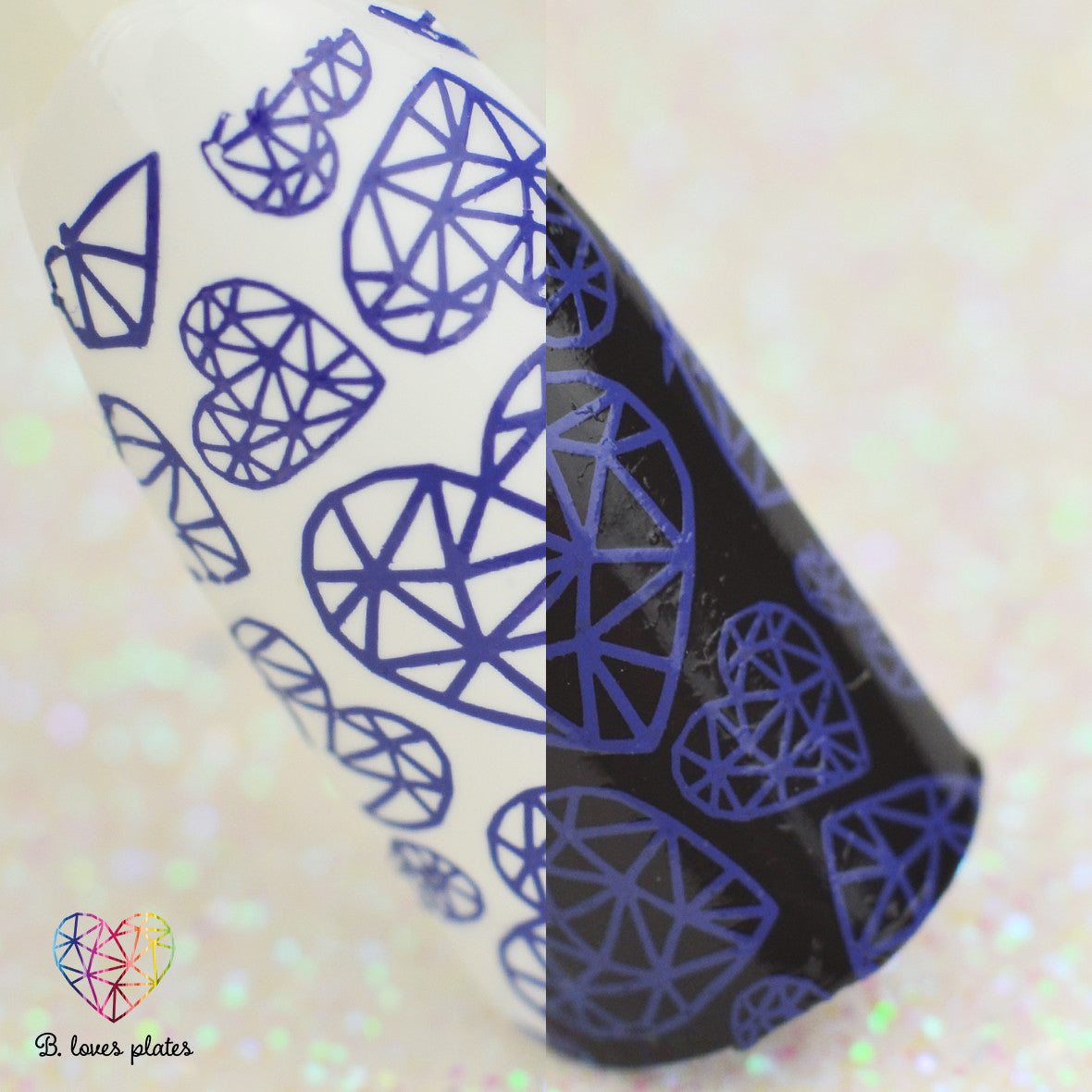 B. loves plates- Stamping Polish- BLP42 B. a Rainy Mood