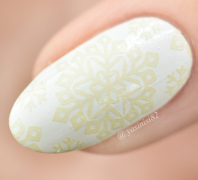 B. loves plates- Stamping Polish- BLP45 B. a Winter Sunlight