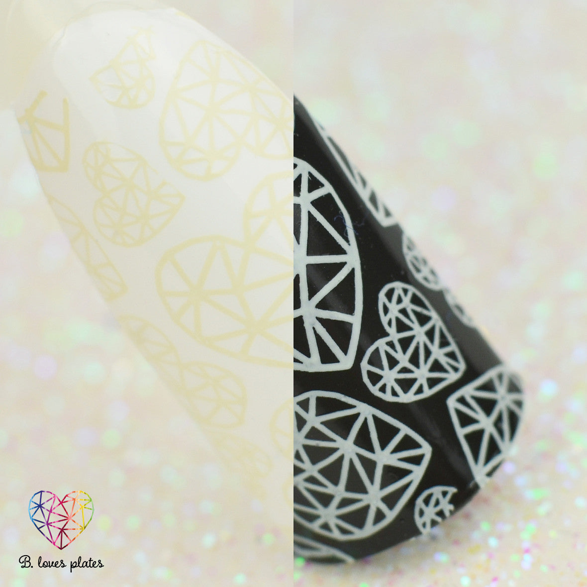 B. loves plates- Stamping Polish- BLP45 B. a Winter Sunlight