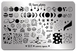 B. loves plates- Stamping Plates- B.13 cosmic space