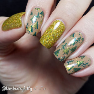 christmas tree nail art