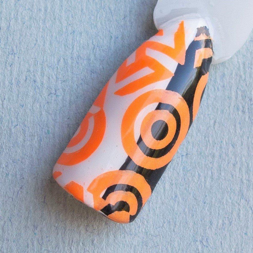 Hit the Bottle "Orange You Excited?" Neon Stamping Polish