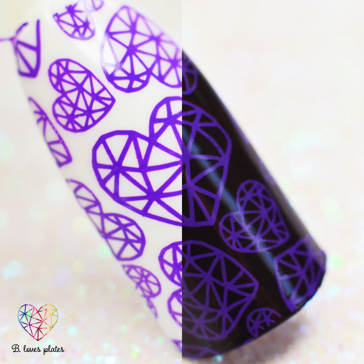 B. loves plates- Stamping Polish- BLP16 B. a Plum