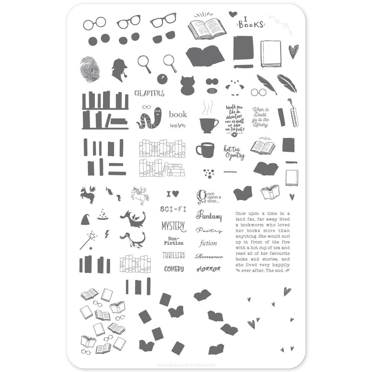 Clear Jelly Stamper- Armchair Adventure (CjS LC-30)