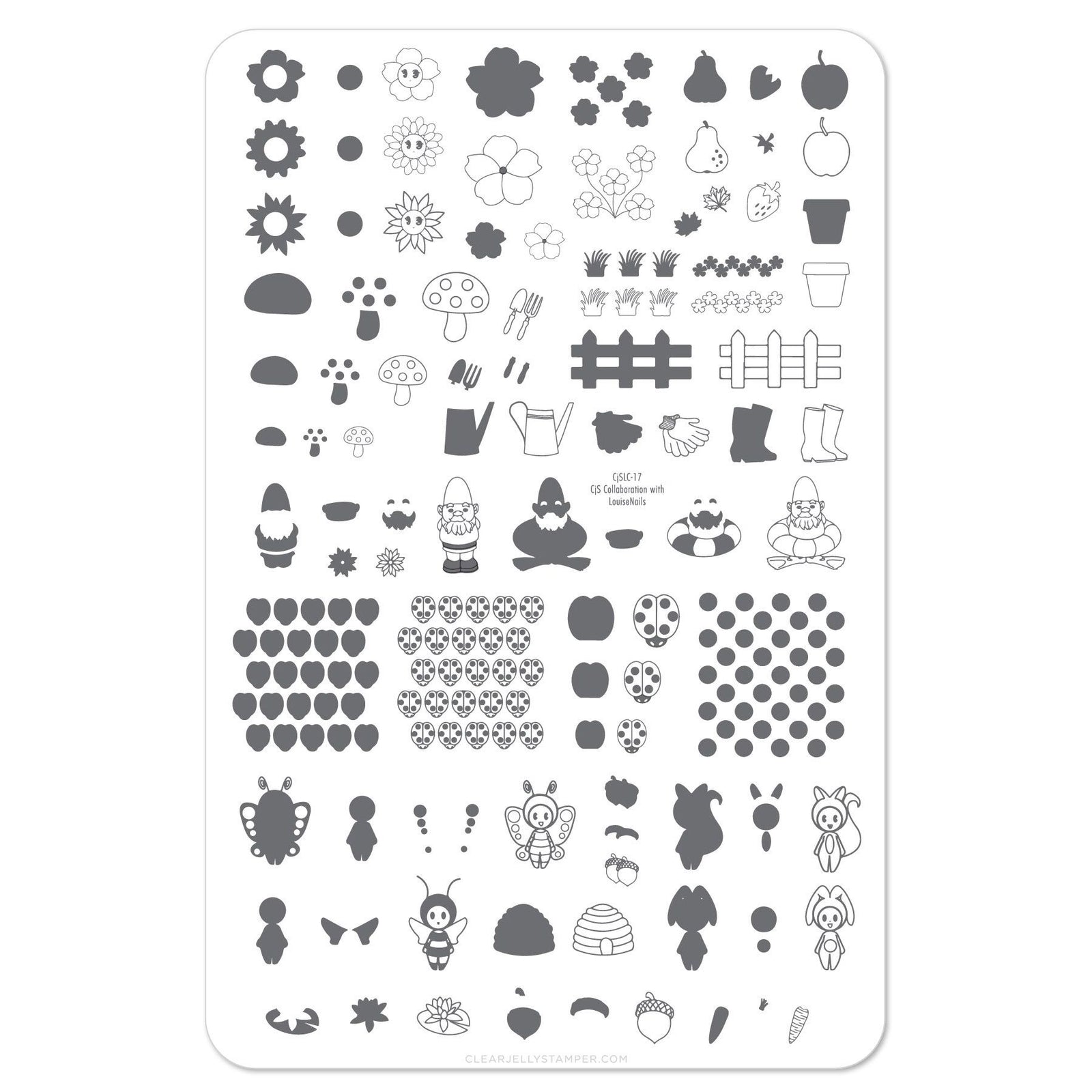 Clear Jelly Stamper- Gnome Place Like Home (CjS LC-17)