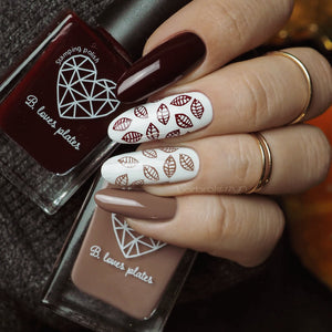 B. loves plates- Stamping Polish- BLP24 B. a Bloody Red