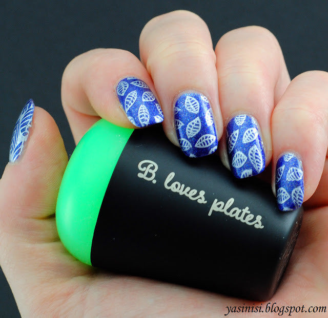 B. loves plates- Stamping Plates- B.04 leaves of happiness