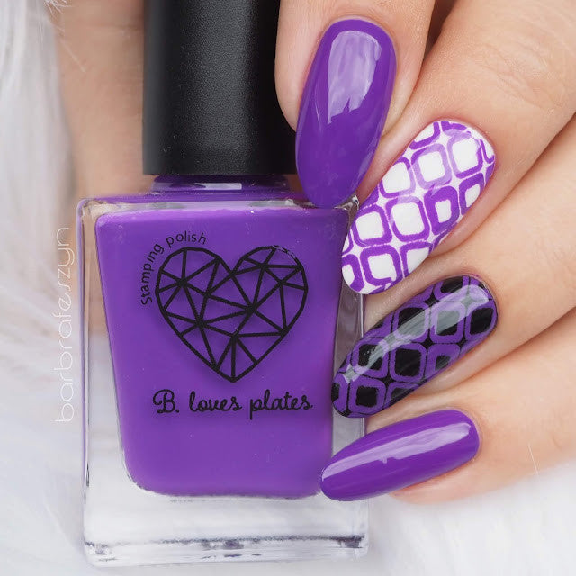 B. loves plates- Stamping Polish- BLP16 B. a Plum