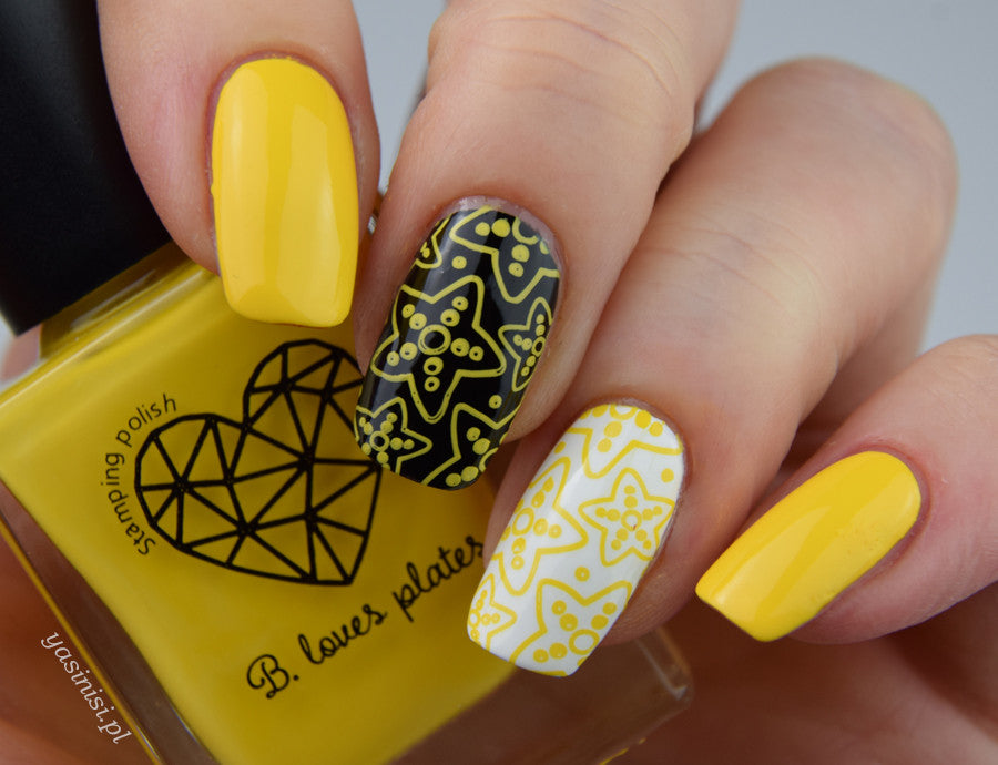 B. loves plates- Stamping Polish- BLP13 B. a Lemon