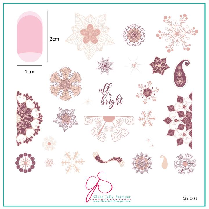 Clear Jelly Stamper- C-59- All is Bright