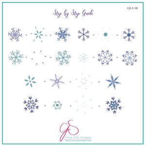 Clear Jelly Stamper- C-58- All is Calm